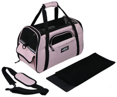 EliteField soft pet carrier pink bed with removable cover for easy cleaning and comfort