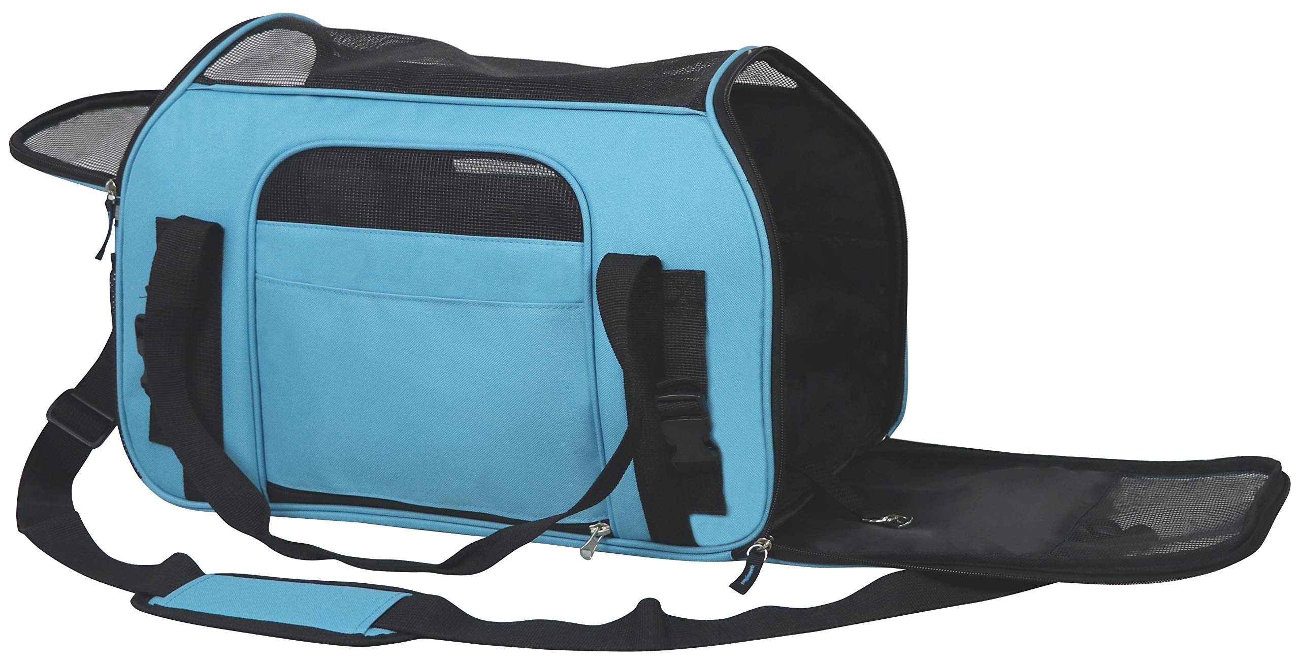 EliteField Soft Pet Carrier removable fleece bed demonstrates cozy, washable comfort.