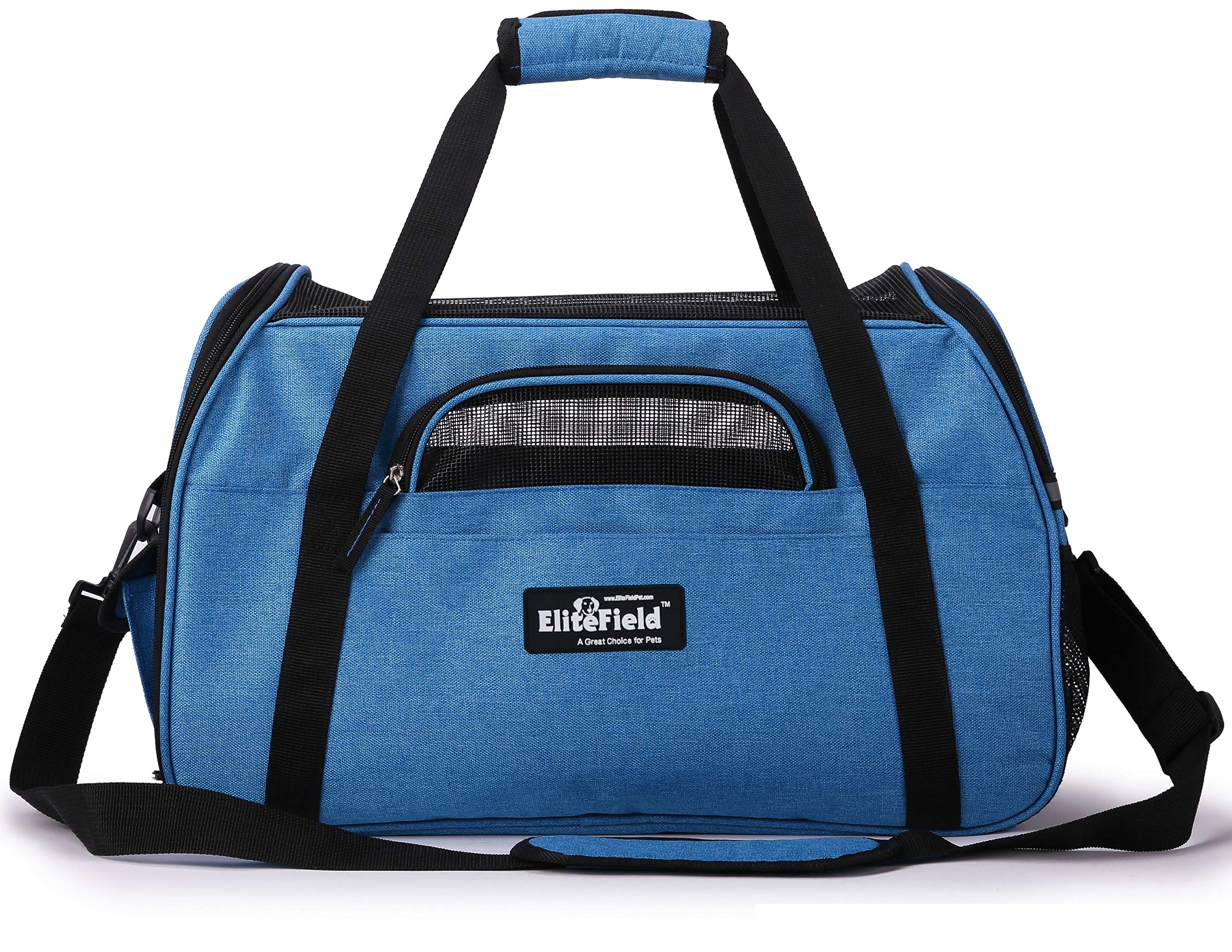 EliteField carrier back sleeve allows suitcase attachment for longer trips.
