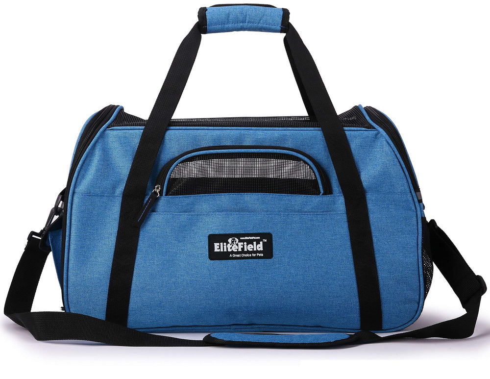 EliteField carrier back sleeve allows suitcase attachment for longer trips.