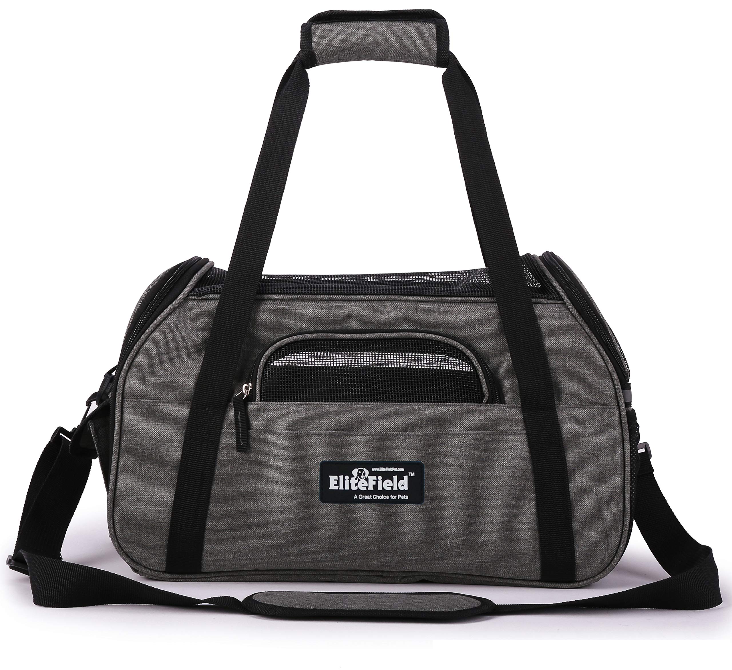 EliteField back sleeve and secure strap for suitcase use