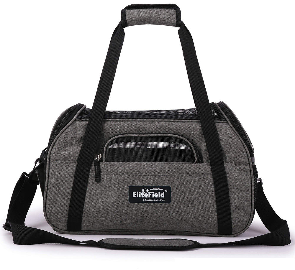 EliteField back sleeve and secure strap for suitcase use