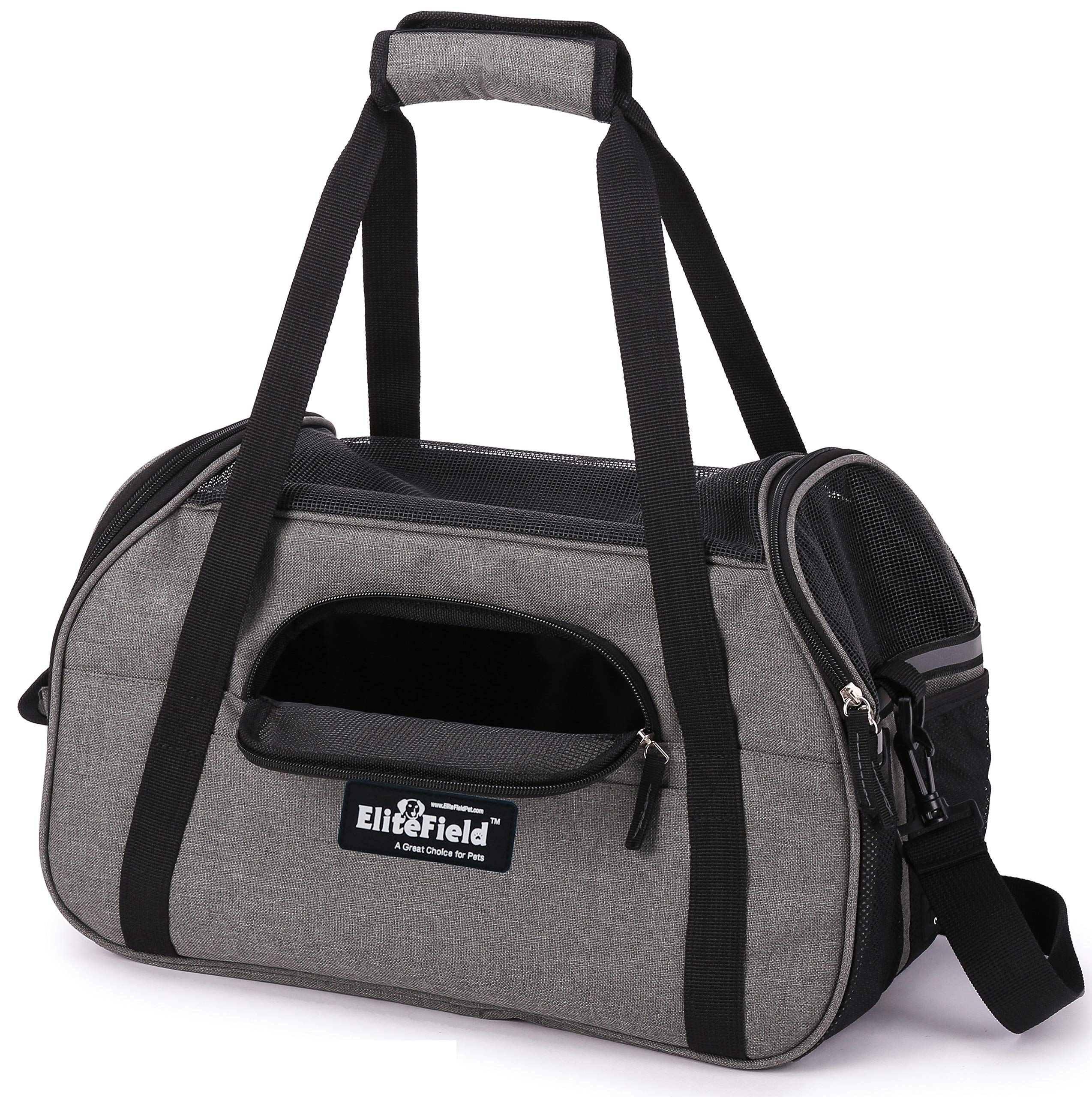 EliteField back sleeve enables luggage attachment for easy travel