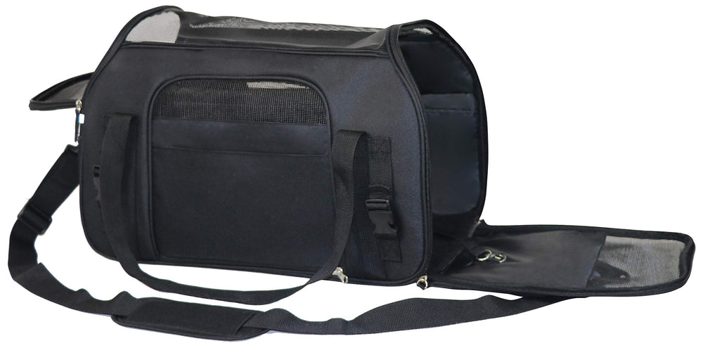 EliteField carrier inside with removable fleece bed cover for cozy rests.