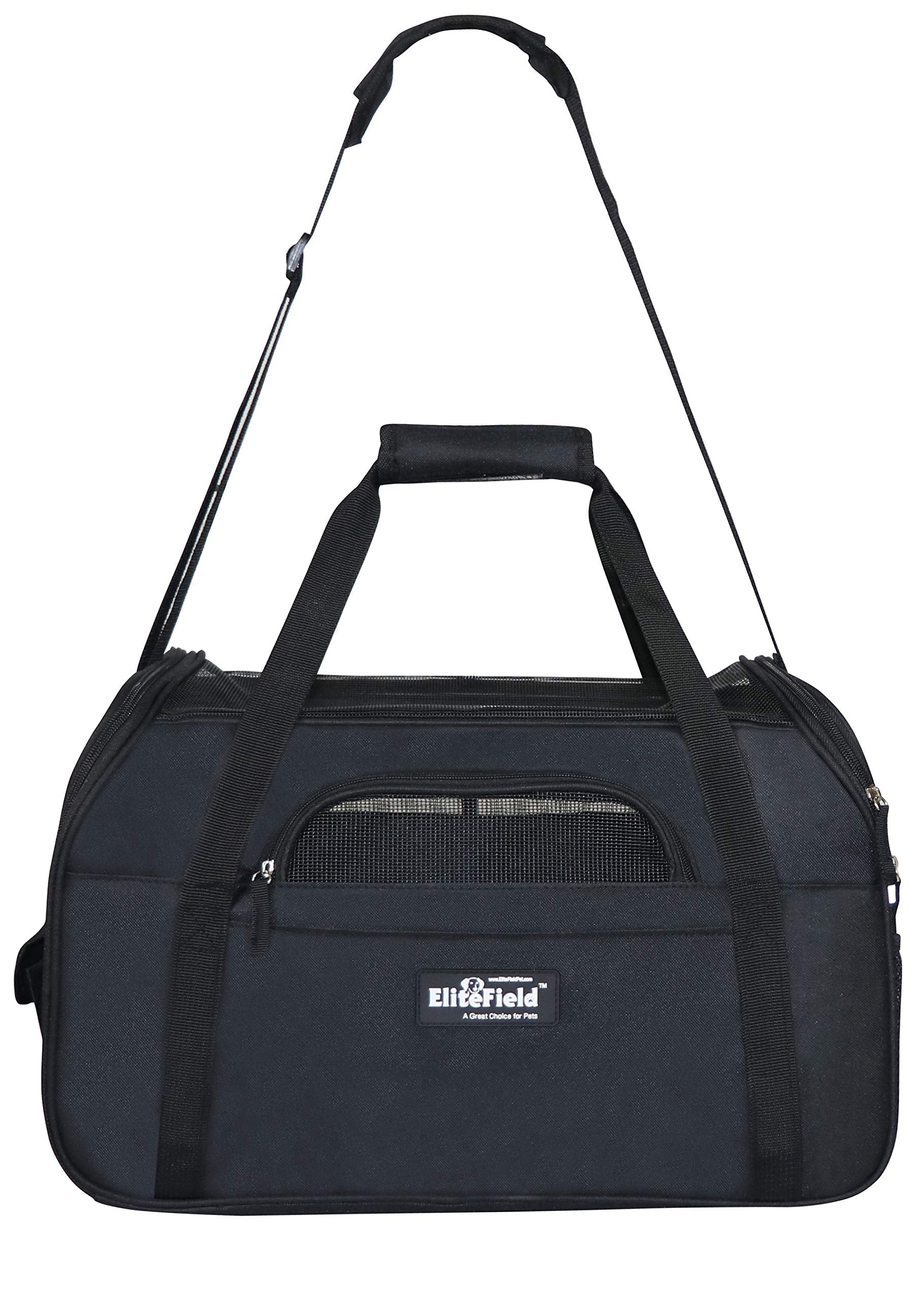 EliteField carrier side zipper access for easy pet entry and exit.