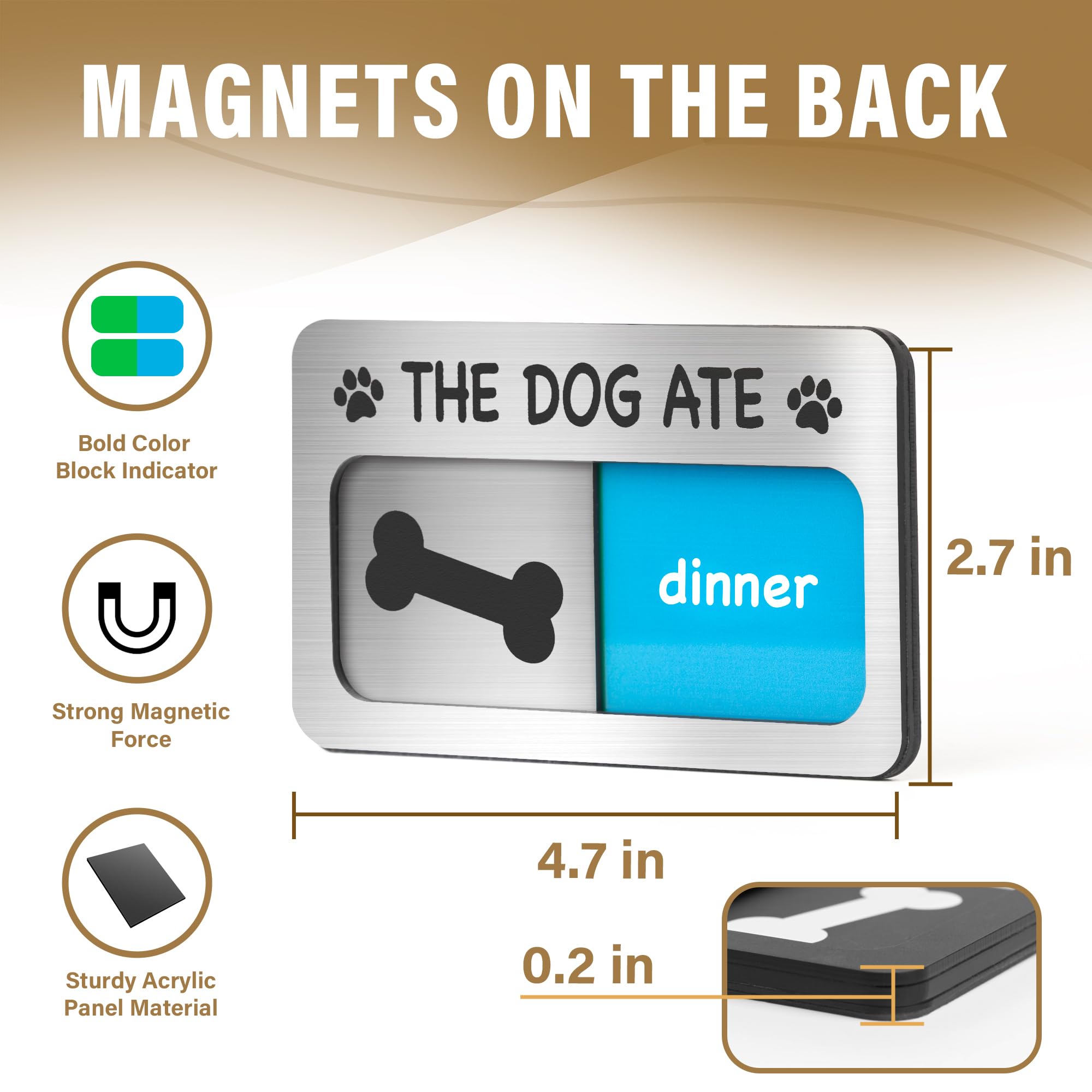 EliteSign breakfast dinner sliders indicate meal times clearly.
