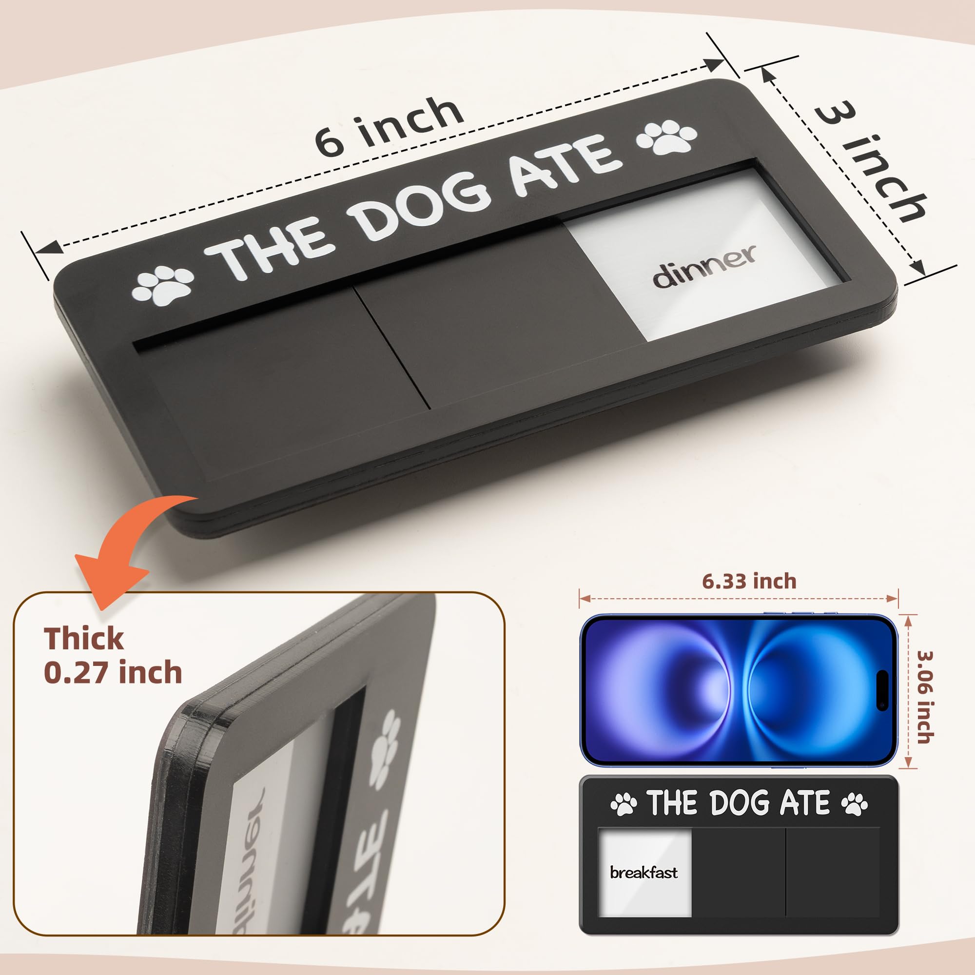 EliteSign Dog Fed Sign shown in two color styles to fit modern interiors.