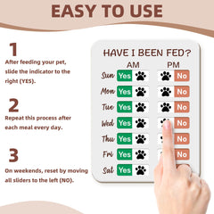 Elitesign feeding reminder shows green marker when a meal is completed