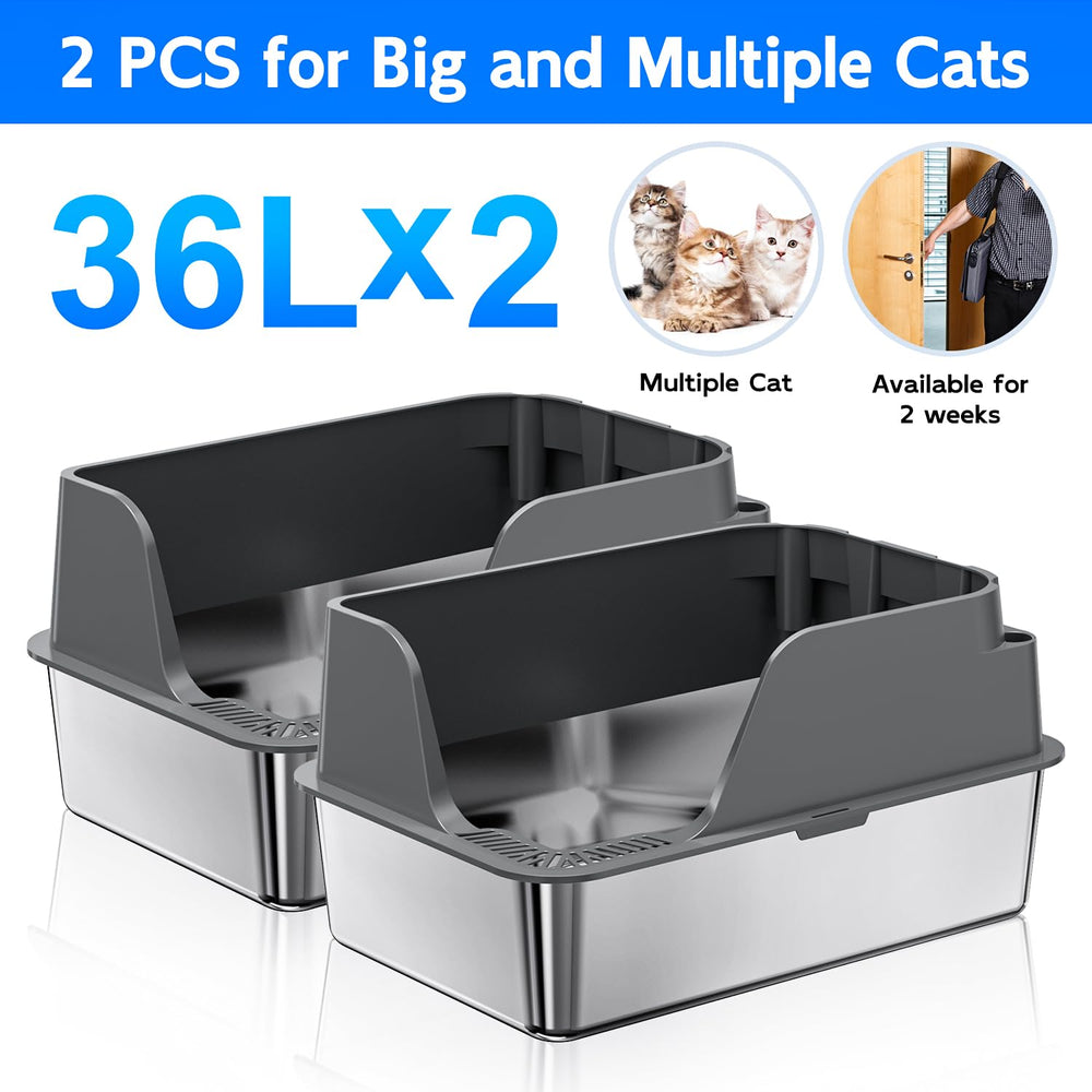 Ellenpent-xl-litter-box-easy-clean-surface simplifies stain and odor removal.