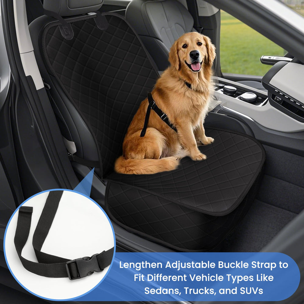 ELONGRIVER dog car seat cover diamond stitching durability for long-lasting use.