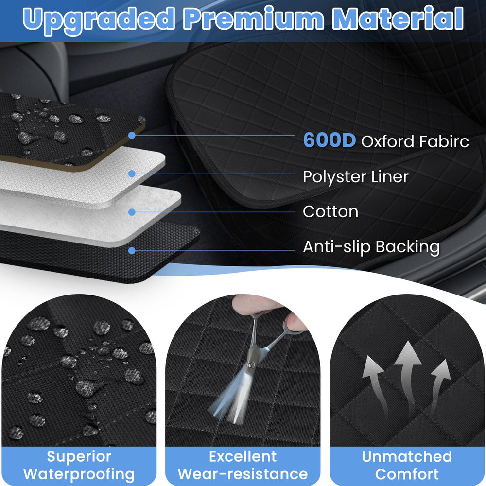 ELONGRIVER dog seat cover scratch-proof design shields upholstery from claws.