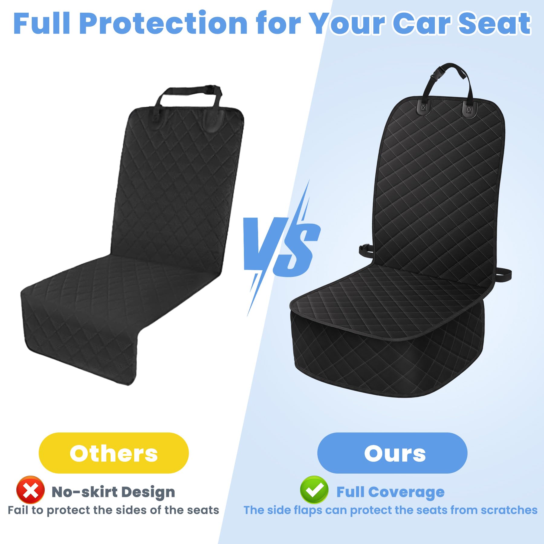 ELONGRIVER dog seat cover universal fit for cars, trucks, SUVs.