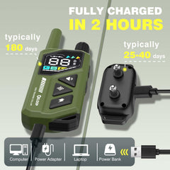 ELOOP training modes show sound, vibration, and static options for training variety.