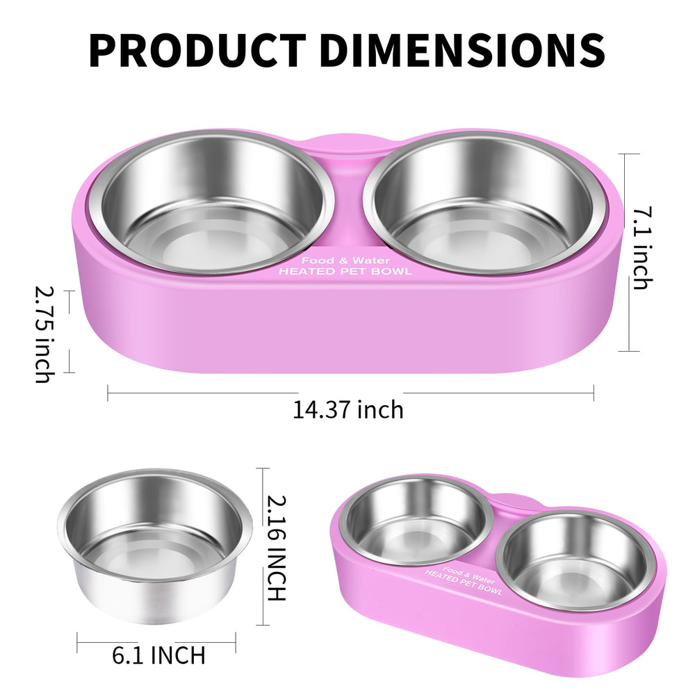 Eloslos removable stainless bowls are dishwasher-safe for easy cleaning.