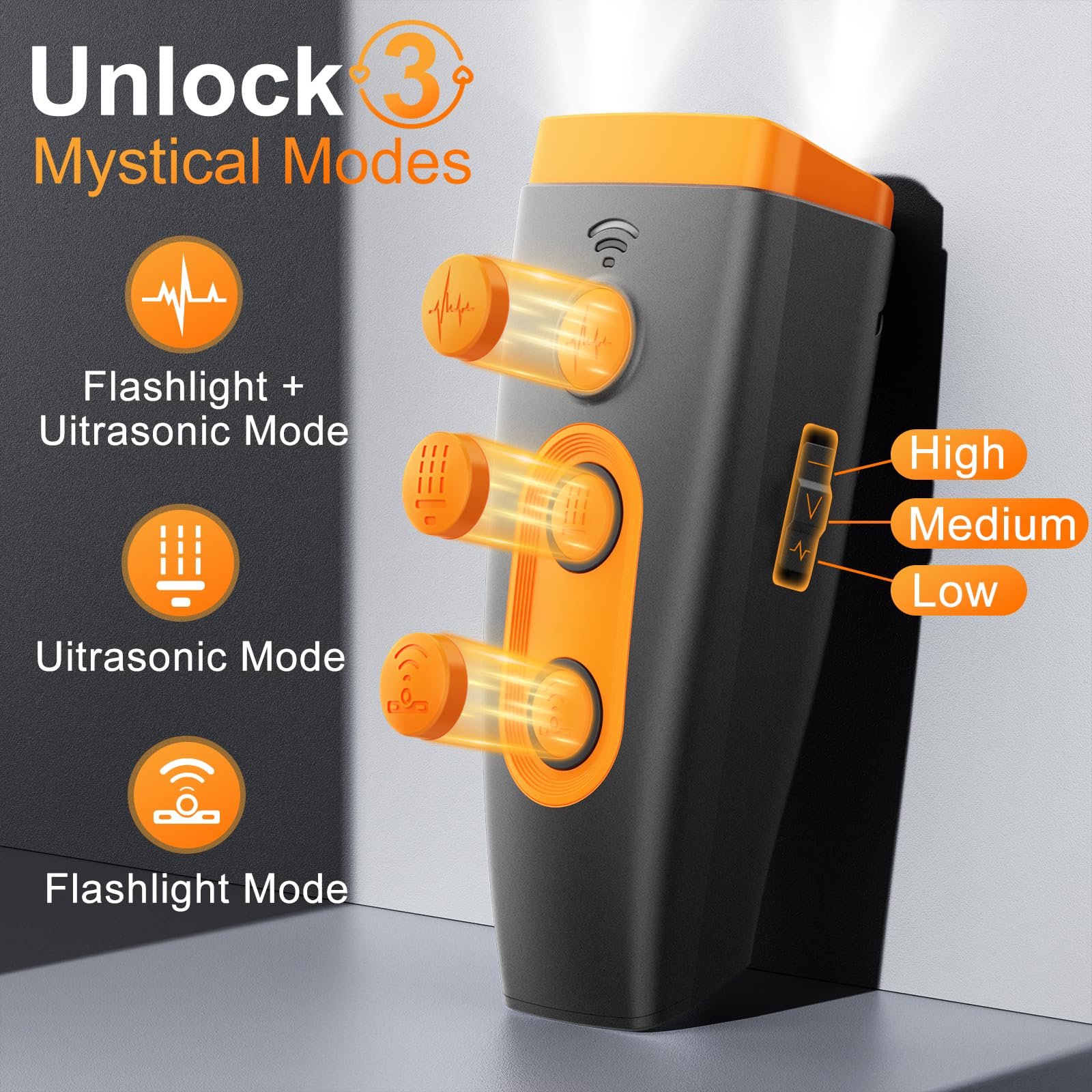 ELRINA Dog Bark Deterrent 3-in-1 design supports training, signaling, and quieting