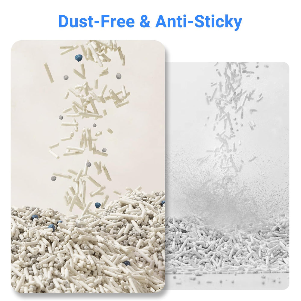 Easy scoop clumps illustrate quick, mess-free daily cleaning.