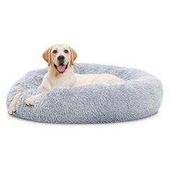ELSKER&HOME Calming Donut Bed 46in provides plush comfort for large dogs