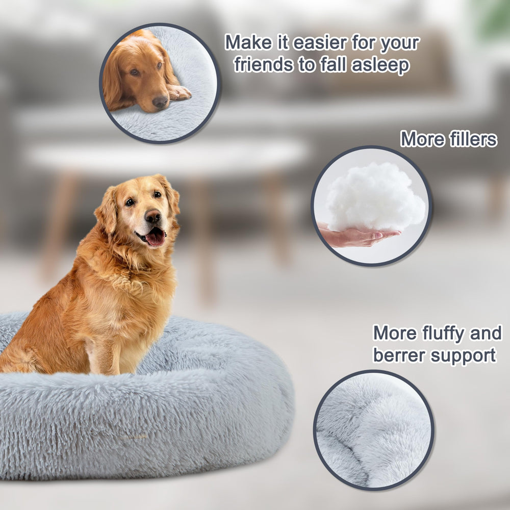ELSKER&HOME large-dog nap setup shows roomy, cozy relaxation