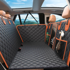 Elufa dog car seat cover back seat extending space for larger dogs