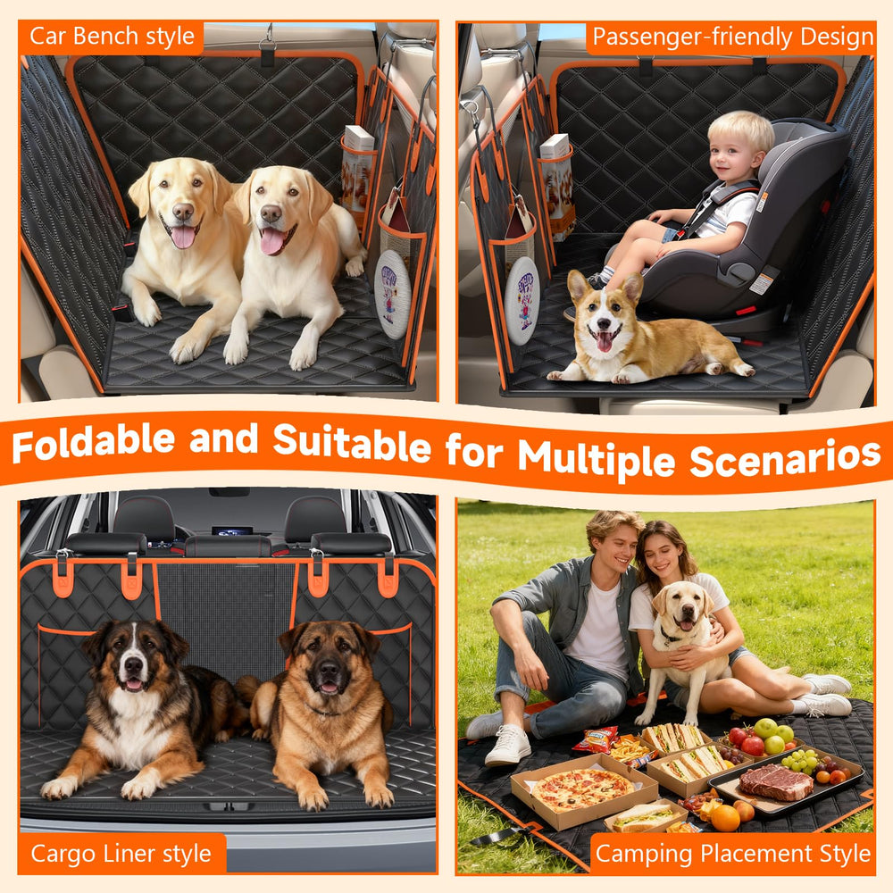 Elufa dog seat cover universal fit and easy installation across vehicles