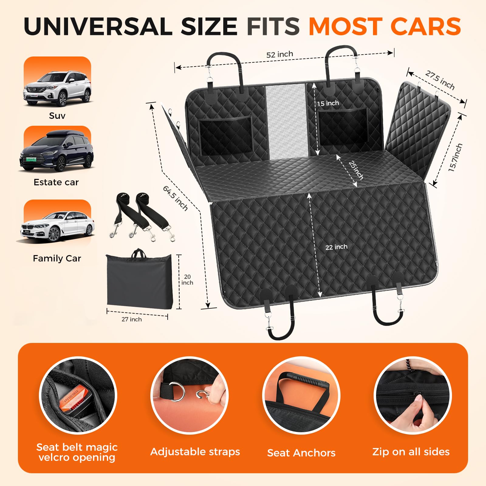 Elufa easy-install carry bag enables quick setup and transport.