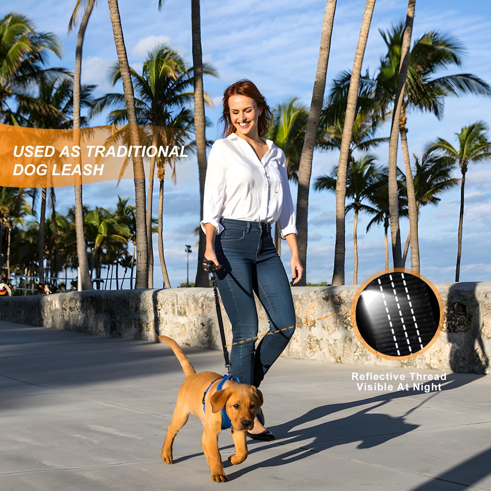 Elufa soft nylon fabric highlighted as comfortable, breathable restraint for pets.