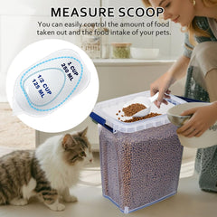 Elwichen measuring scoop inside the container aids precise portions.