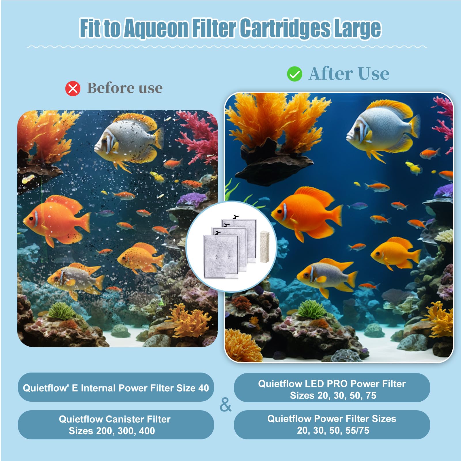 ELXXROONM upgraded 12-grid filtration ensures even carbon distribution and efficient water flow.
