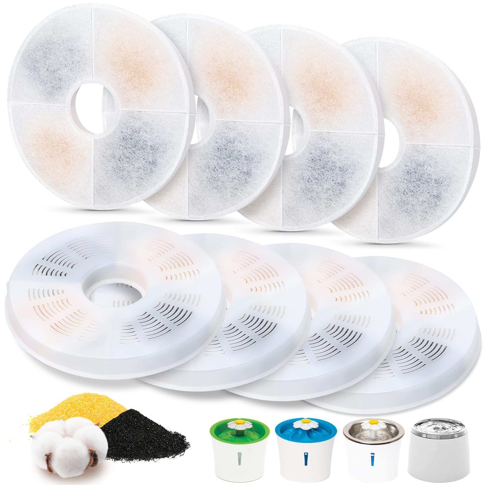 ELXXROONM 8-pack filter packaging shows compatibility and savings for multi-cat households.