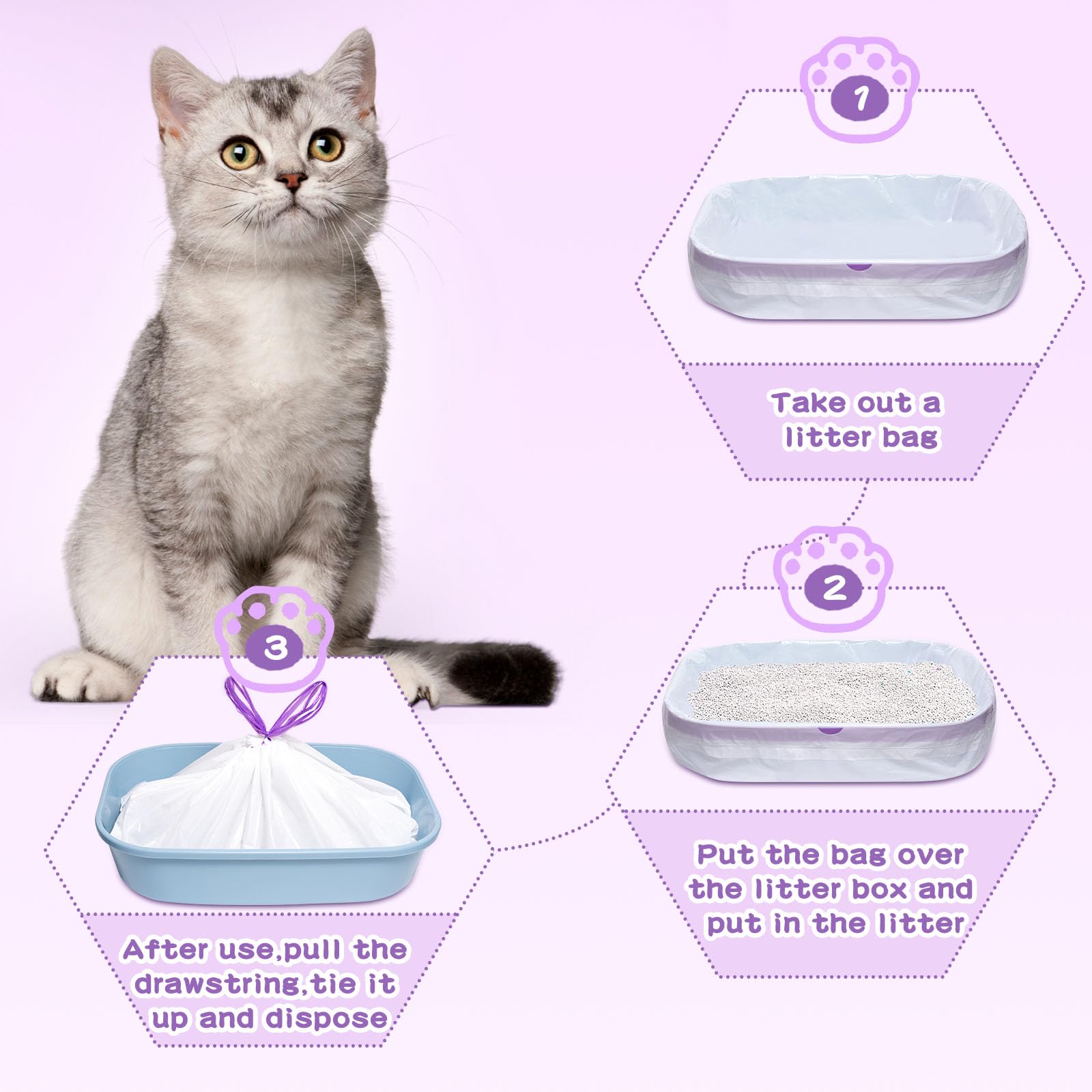 Elzrghs liners separate easily for clean removal