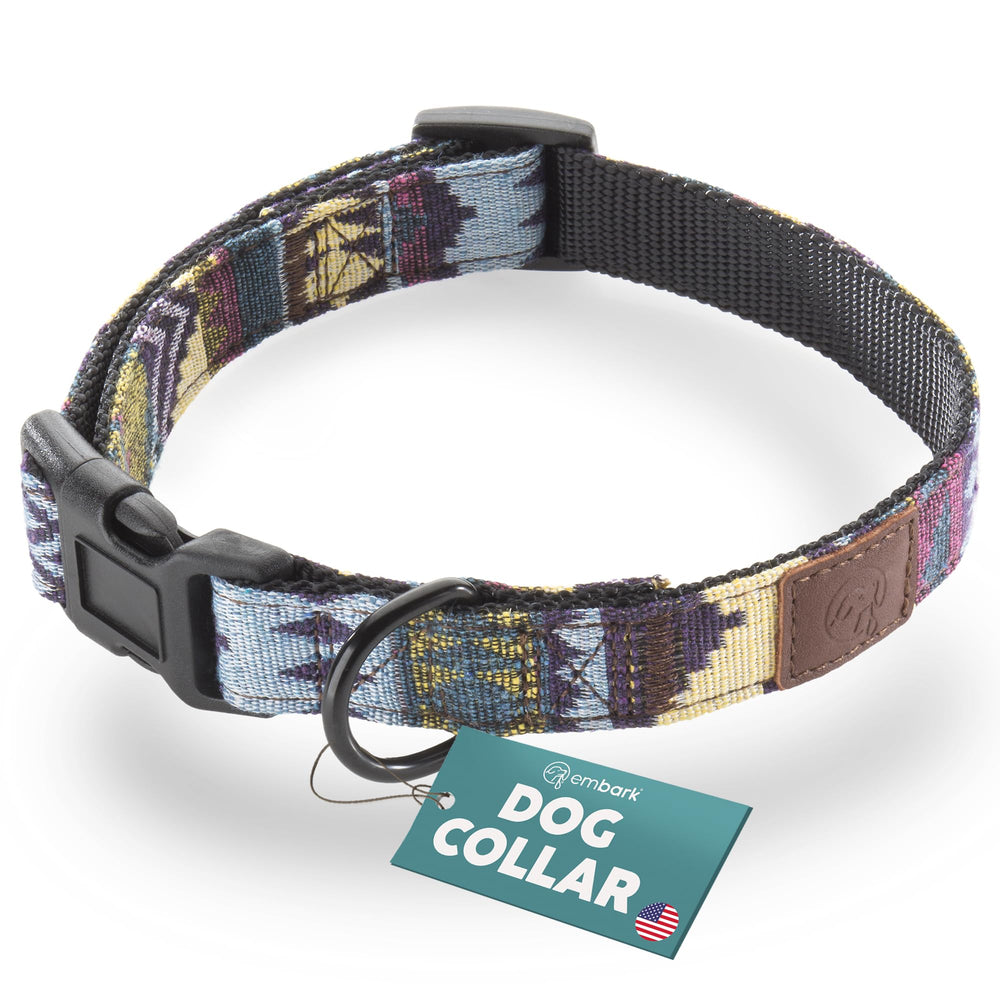 Embark Pets Adventure Dog Collar pattern closeup for expressive outdoor style
