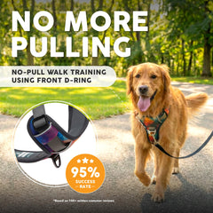 Embark Pets Adventure No Pull Harness gel-lined handle for comfortable grip on long strolls