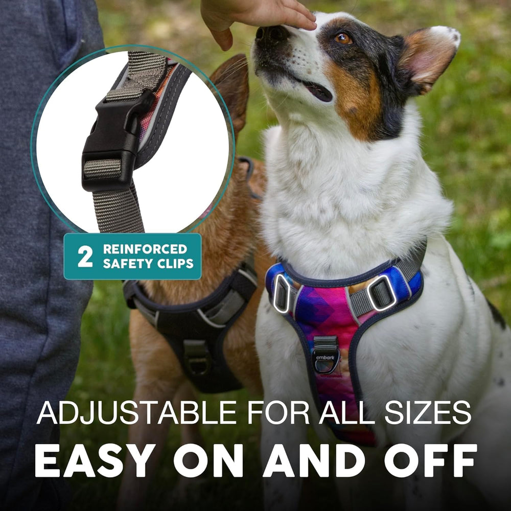 Embark Pets Adventure No Pull Harness heavy-duty nylon withstands daily adventures