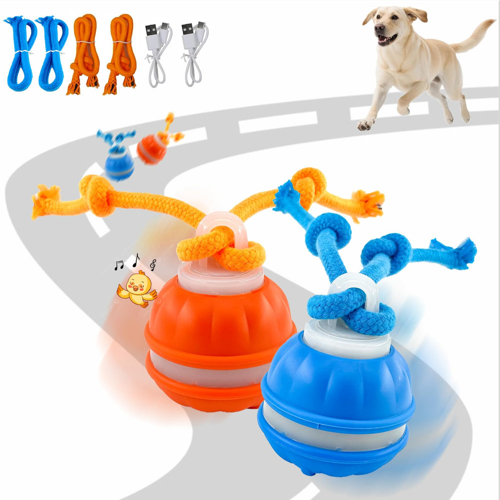 emeqzoa P06 ball with rope rolling encourages active play and curiosity.