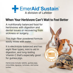 EMERAID Sustain Herbivore Mint serving demonstrates easy feeding and portion control.