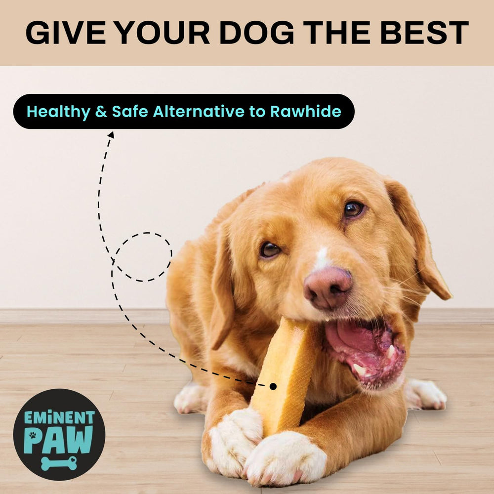 EMINENT PAW Yak Cheese Chew Durable Bar highlights long-lasting appeal for aggressive chewers.