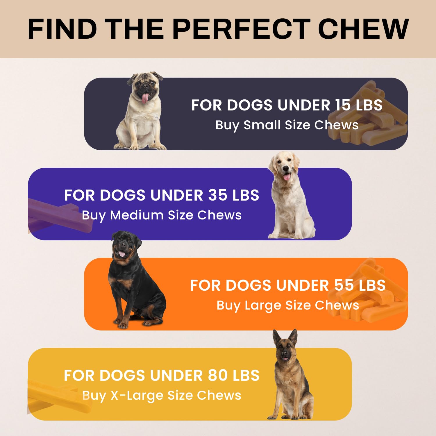 EMINENT PAW Yak Cheese Chew Packaging image shows odor-free indoor treat.