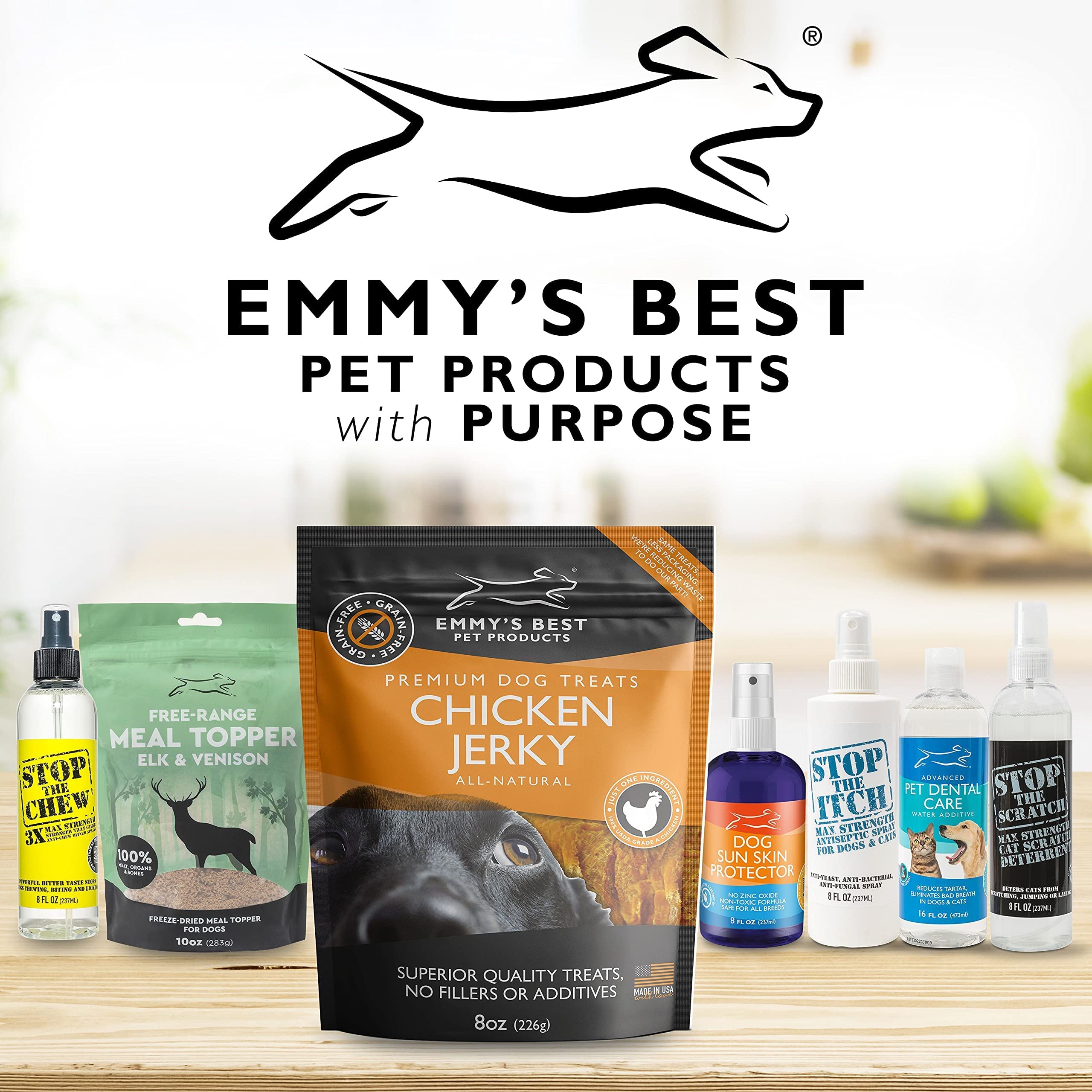 Emmy's Best EBPP nutrition panel highlighting protein and fat