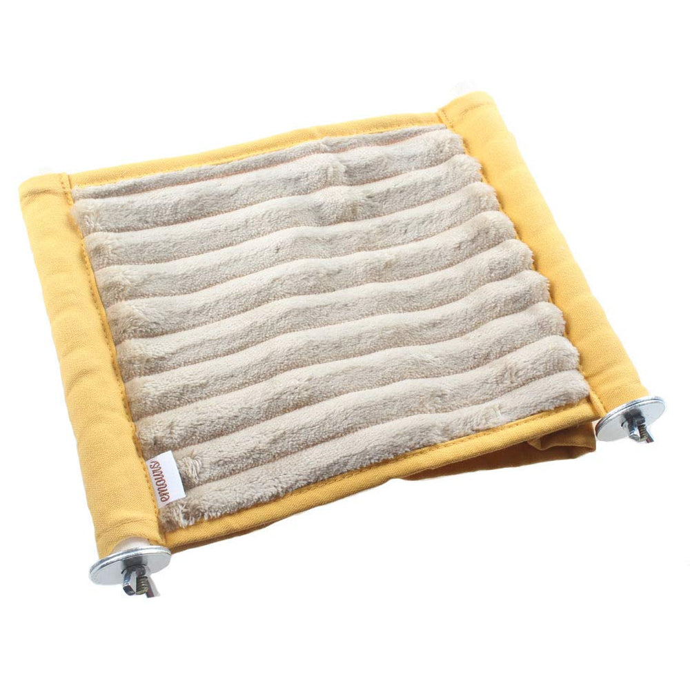 emours Double Bunkbed Hammock closeup fleece showing plush material for pet comfort