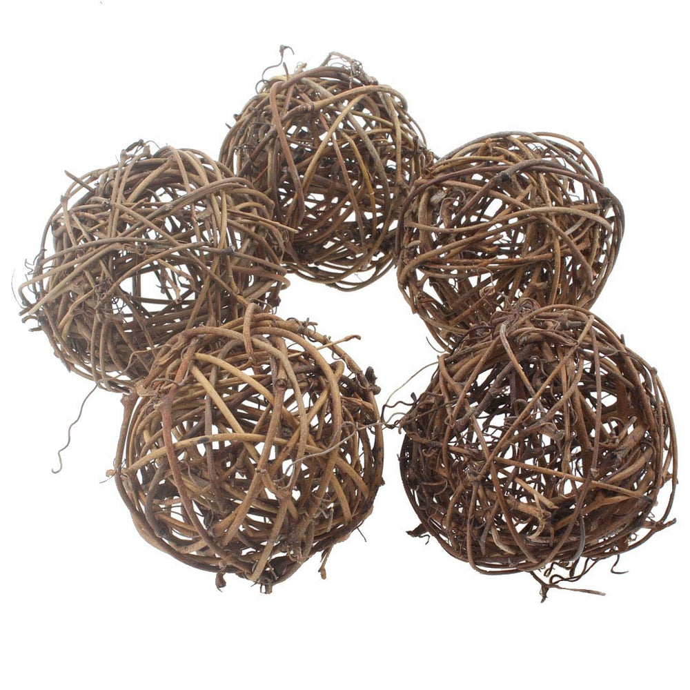 emours willow branch rattan ball chew toy for small animals promotes dental health and play