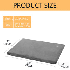 EMPSIGN dog bed mat cooling canvas side keeps pets comfortable in heat.