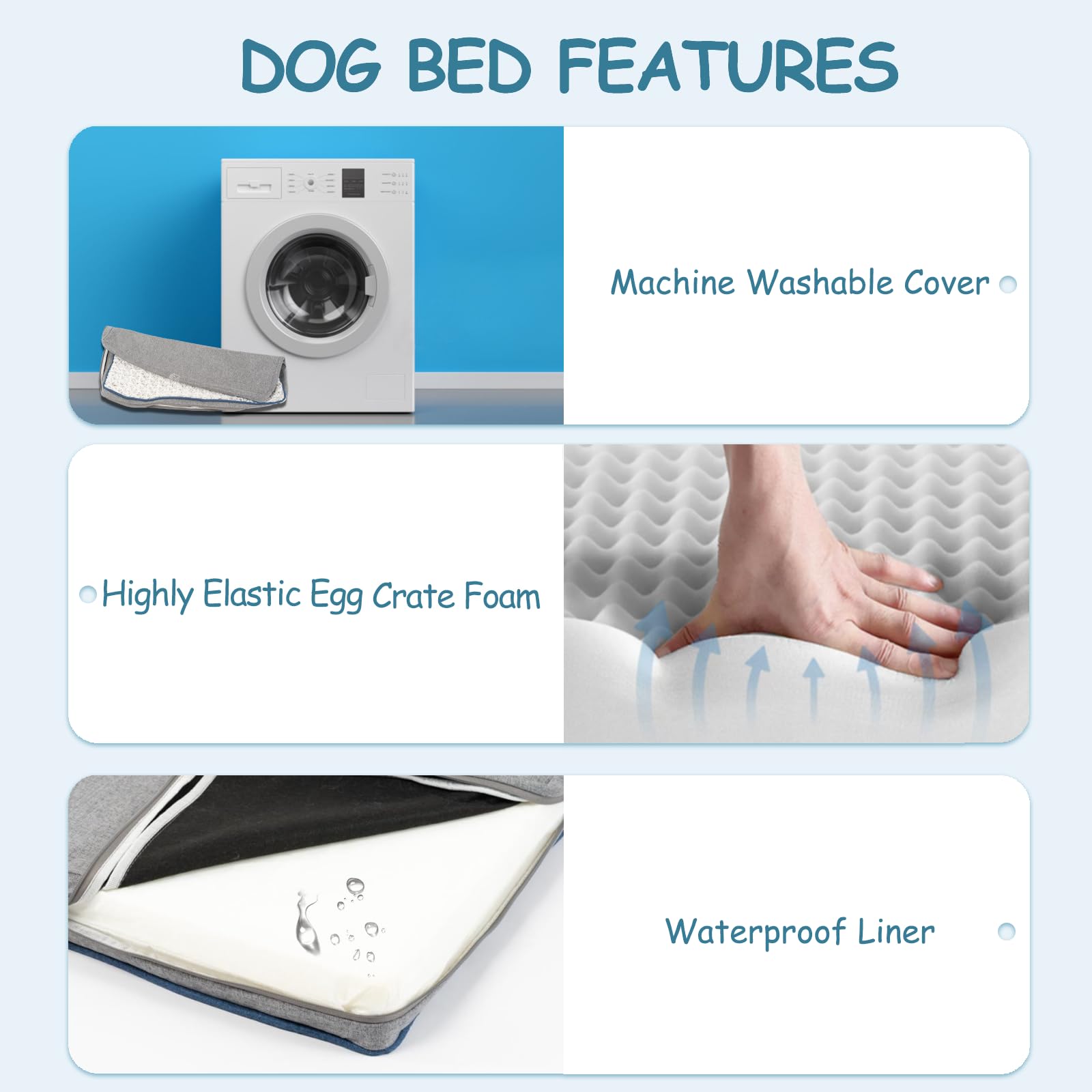 EMPSIGN removable cover is machine washable for easy cleaning after adventures.