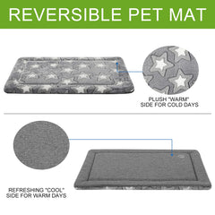 EMPSIGN Dog Crate Pad inside a 24x18 crate demonstrates a snug fit.