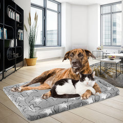 EMPSIGN dog crate pad in crate demonstrates easy placement for 54x37 kennels.