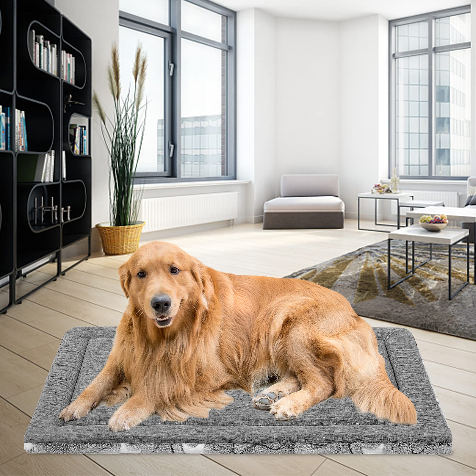EMPSIGN Fancy Dog Bed Mat machine washable design for easy cleanup.