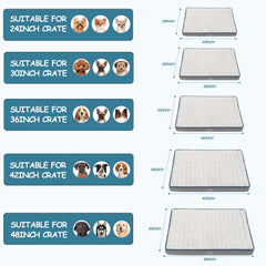 EMPSIGN reversible dog bed cool face shows breathable canvas for hot days.