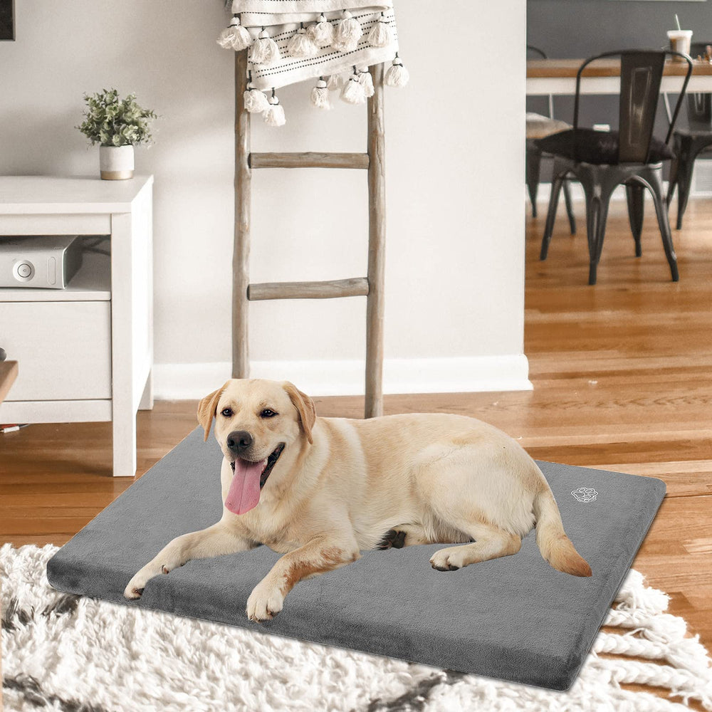 EMPSIGN dog bed mat high-density foam provides firm support.