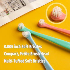 E.M&S.T Emmeliestella pointed-bristles targeting narrow gaps for thorough cleaning