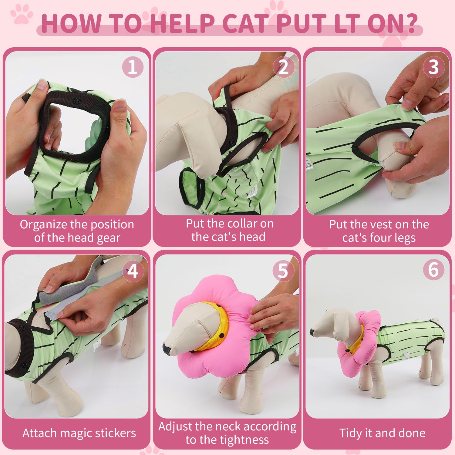 EMUST size-m tag confirms 4-8lb cat compatibility