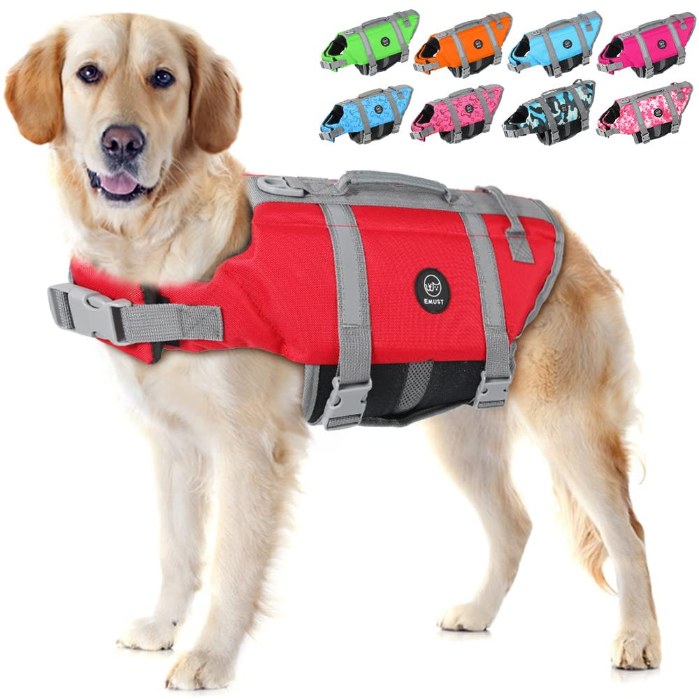 EMUST chaleco salvavidas para perros con alta flotación, ideal para nadar